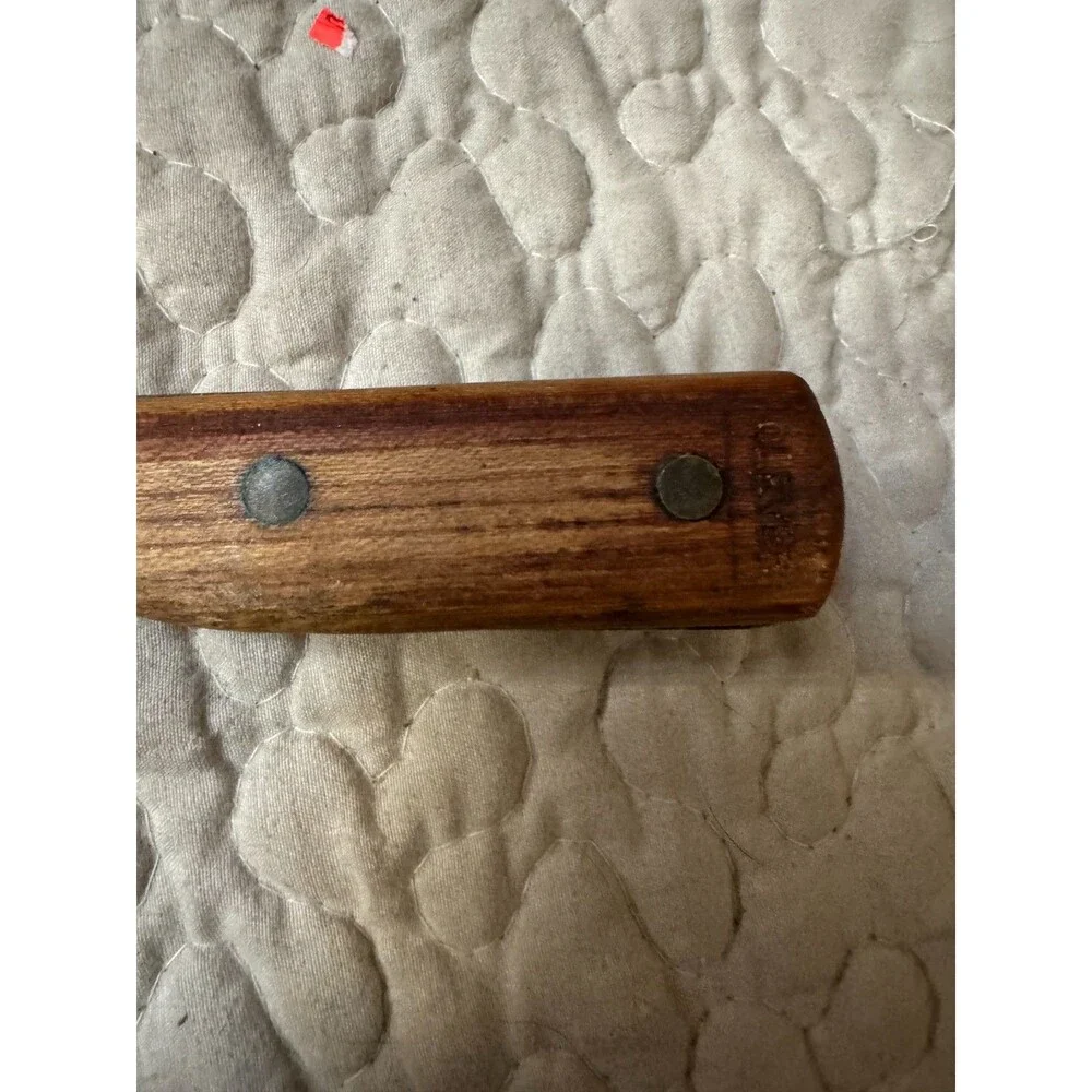 Vintage Carl Hoff Meat Cleaver Great Blades Since 1895 Made In Japan Wood Handle